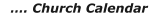 …. Church Calendar