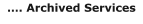 …. Archived Services