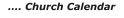 …. Church Calendar