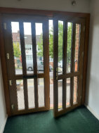 UPVC Doors with Extra Hinges and Thumb Lock